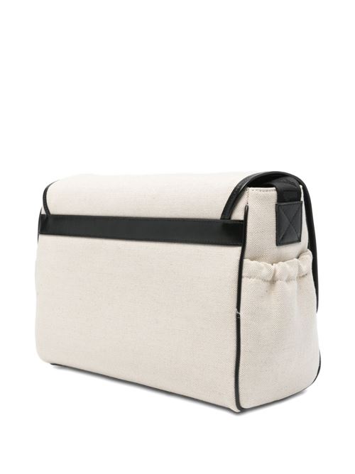 Borsa fasciatoio Balmain Kids beige con logo BALMAIN Kids | BY0618Z1839102NE